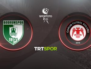 Bodrum FK – Ahlatcı Çorum FK maçı TRT SPOR’da