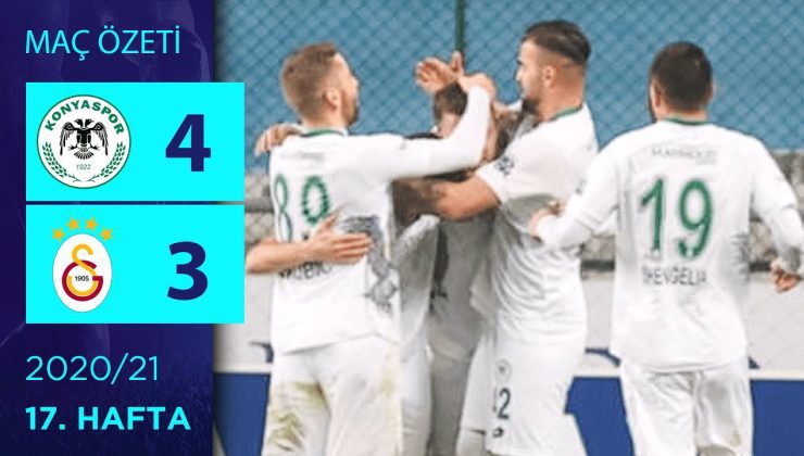 ÖZET: İH Konyaspor 4-3 Galatasaray | 17. Hafta – 2020/21