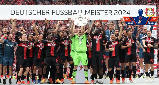 Leverkusen, sezonu namağlup şampiyon tamamladı