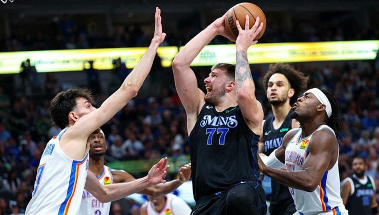 NBA’de Dallas Mavericks, Luka Doncic’in coştuğu maçta Oklahoma City Thunder’ı yenerek konferans finaline yükseldi!