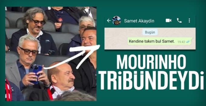 Jose Mourinho ve Fenerbahçe yönetimi, Türkiye – Portekiz maçını izledi