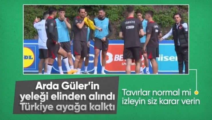 Spor dünyasının konuştuğu görüntü! Montella, Arda Güler’in elinden yeleğini aldı