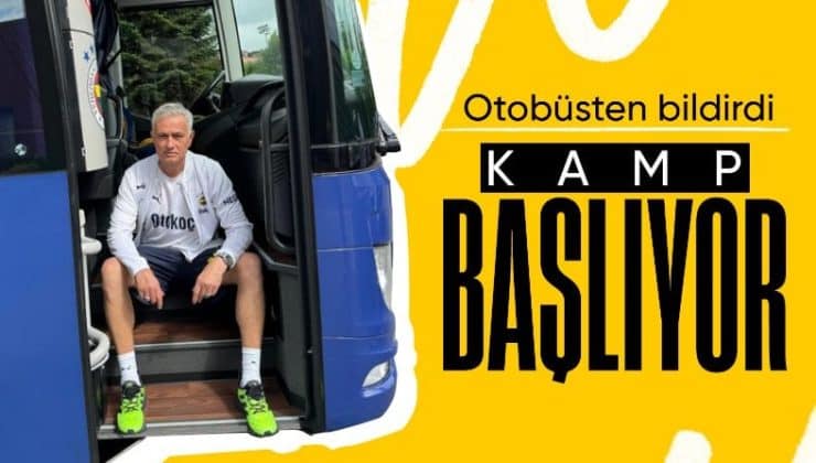 Jose Mourinho’dan takım otobüsünden paylaştı: Sabırsızlanıyorum
