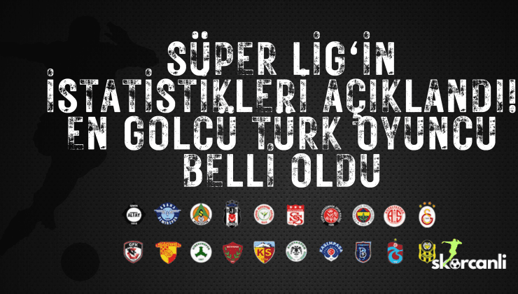 Süper Lig’in istatistikleri açıklandı! En golcü Türk oyuncu belli oldu