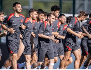 A Milli Takım, İtalya karşılaşmasının hazırlıklarını sürdürdü