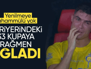 Bu ne hırs kral! 33 kupalı Cristiano Ronaldo’nun gözyaşları viral oldu