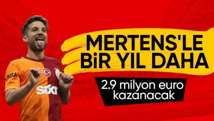 Galatasaray, Dries Mertens’in sözleşmesini uzattı