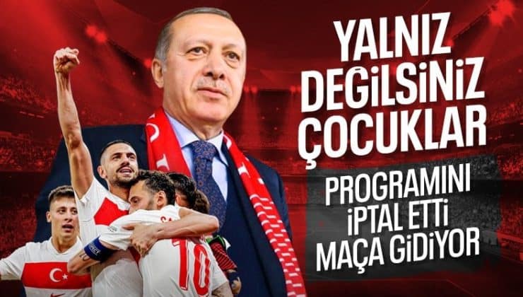 Cumhurbaşkanı Erdoğan Almanya’ya gidiyor: Milli maçı izleyecek