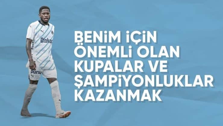 Fred. Benim için en önemlisi kupalar ve şampiyonluklar kazanmak