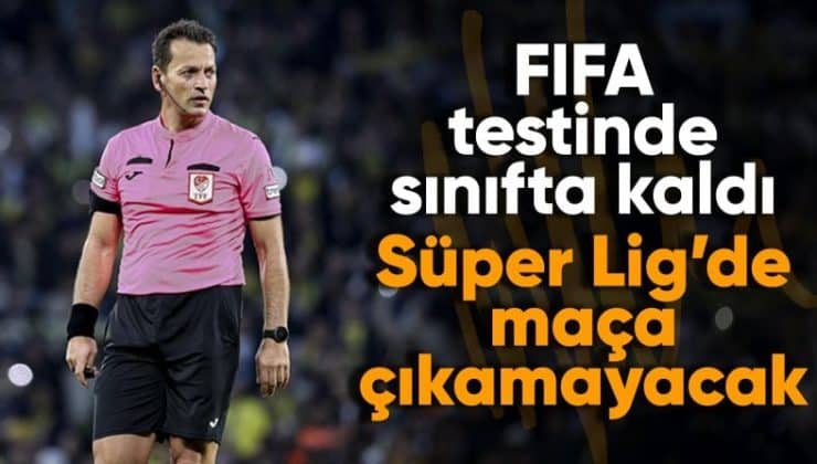 FIFA testlerini geçemeyen Volkan Bayarslan, Süper Lig’de maç yönetemeyecek