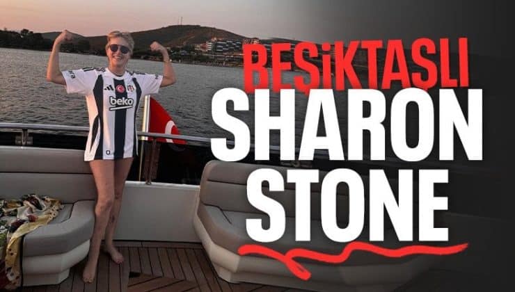 Sharon Stone, Beşiktaş formasıyla poz verdi