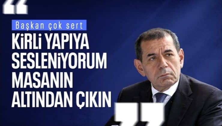 Dursun Özbek’ten sert sözler: Masanın altından çıkarırız