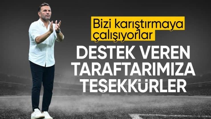 Okan Buruk: Galatasaray’ı karıştırmaya çalışan bir kesim var