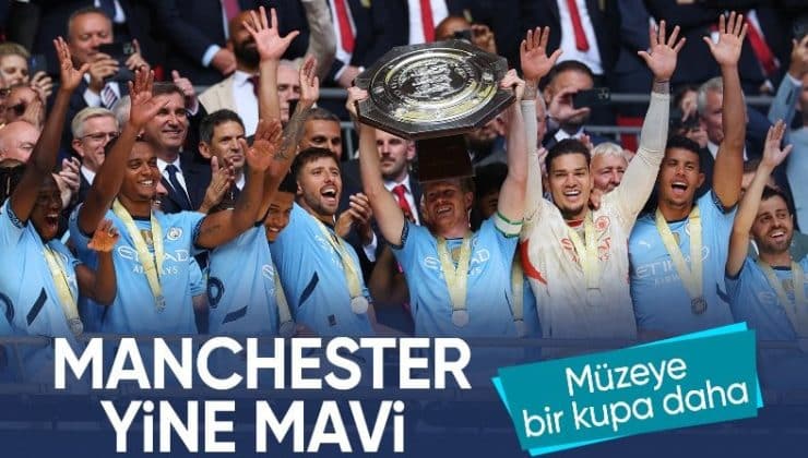 Manchester United’ı yenen Manchester City, Community Shield’ı kazandı