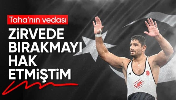 Güreşi bırakan Taha Akgül’den veda mesajı