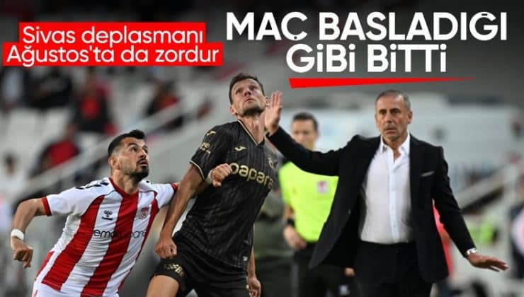 Sivasspor – Trabzonspor maçında gol sesi çıkmadı
