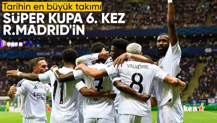 (ÖZET) 49. Süper Kupa Real Madrid’in!  Real Madrid-Atalanta maç sonucu: 2-0