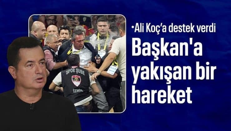 Acun Ilıcalı, Ali Koç’un “sahaya inmesini” eleştirdi: Oraya girmesi yanlış