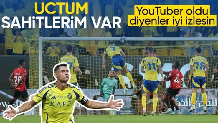 Cristiano Ronaldo’dan muhteşem gol: Havada asılı kaldı