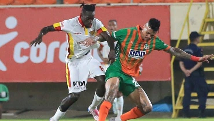 (ÖZET) Alanyaspor ile Göztepe berabere kaldı