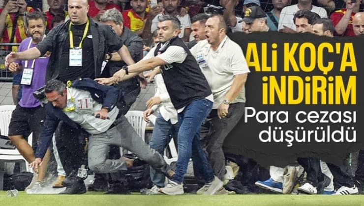 Tahkim Kurulu’ndan Ali Koç’a indirim