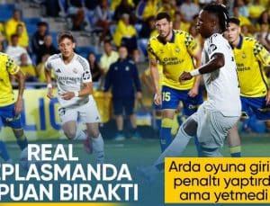 Arda Güler, forma giydi! Real Madrid, Las Palmas’la berabere kaldı