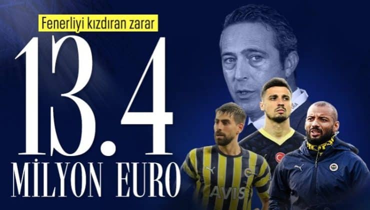 Fenerbahçe’den gönderilen 3 futbolcu 13.4 milyon euro zarar ettirdi